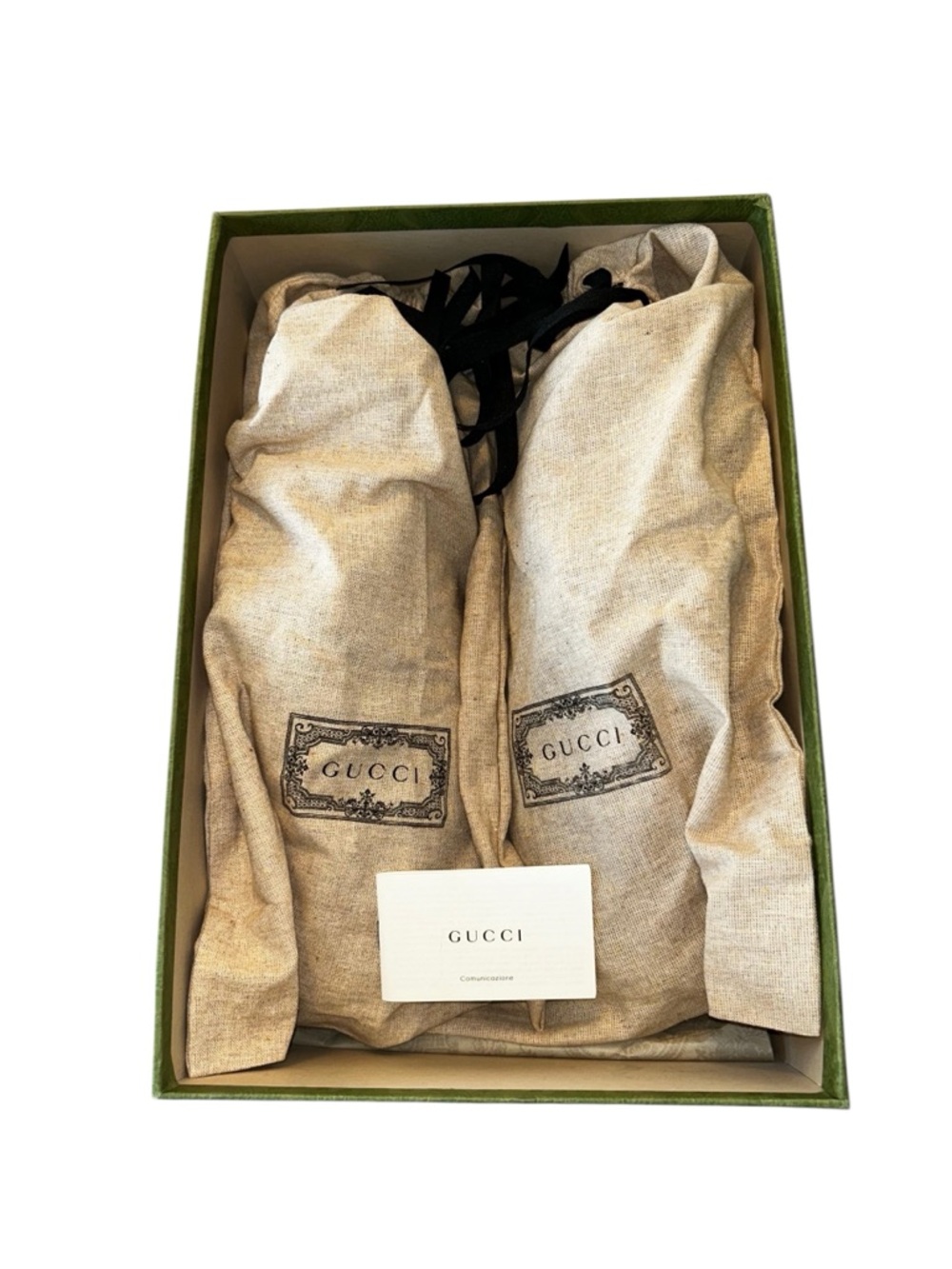 Gucci Embossed  Black Leather Chunky Sneakers with Cream Laces - Picture 8 of 9